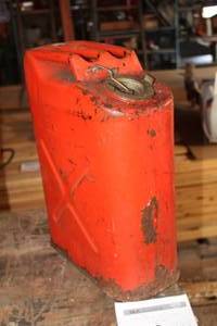 lot 113 image: 5-Gallon Metal Fuel Can