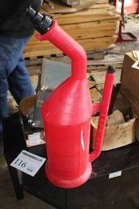 lot 116 image: 2-12 Gallon Plastic Racing Gas Can