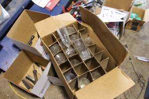 lot 225 image: Lot of (17) Glassware - Tall Glasses (x10), Water Glasses (x4), Short Glasses (x3)