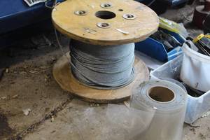 lot 262 image: Spool of Steel Cable (partial)