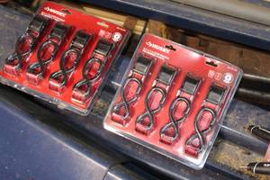 lot 235 image: Lot of (2) Husky Ratchet Strap 4-Pack (New )