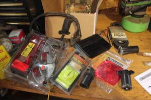 lot 231 image: Trailer Accessories - Artic Siren, Serpentine Belt, Light Controls, Replacement Lens, Misc. Accessories