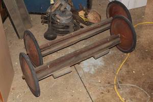 lot 332 image: Vintage Wheel & Axle Assemblies