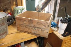 lot 348 image: John Dewar & Sons Scotch Whisky Distillers Wood Whisky Crate