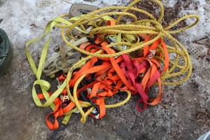 lot 154 image: Lot of (6) Ratchet Straps and Rope