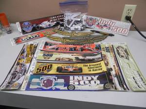 lot 35 image: INDIANAPOLIS MOTOR SPEEDWAY & INDAINAPOLIS 500 COLLECTION - BUMPER STICKERS, LIGHTERS - GREAT COLLECTION - SEE PICTURES