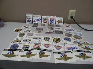 lot 36 image: INDIANAPOLIS MOTOR SPEEDWAY & INDAINAPOLIS 500 COLLECTION - MAGNETS, DECALS - GREAT COLLECTION - SEE PICTURES