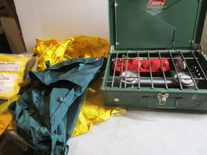 Camp Stove, Hip Waders