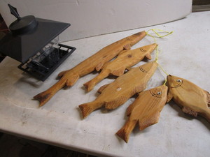 Wooden Fish, Bird Feeder