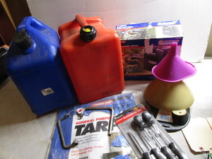 Fuel, Tarp, Inflator