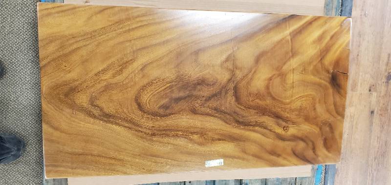 Solid Wood Walnut Live Edge Coffee Table Top (TOP ONLY)  Approximate Dimensions 48 x 25 x 2 - Slight Scratch and Dent, Slight mold growth from sitting in warehouse (can be sandedremoved) NO RESERVE