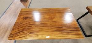 Solid Wood Walnut Dining Table Top (TOP ONLY)  Approximate Dimensions 60 x 36 x 2.3 - Slight Scratch and Dent, Slight mold growth from sitting in warehouse (can be sandedremoved) NO RESERVE