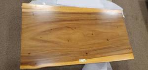 Solid Wood Live Edge Walnut Coffee Table Top (TOP ONLY).  Approximate Dimensions 52 x 28 x 2 - Slight Scratch and Dent, Slight mold growth from sitting in warehouse (can be sandedremoved). NO RESERVE