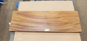 Solid Wood Walnut Bench Top (TOP ONLY)  Approximate Dimensions 48 x 15 x 2 - Slight Scratch and Dent, Slight mold growth from sitting in warehouse (can be sandedremoved) NO RESERVE