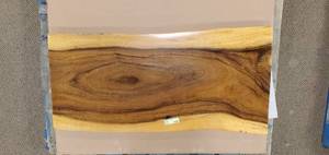 Solid Wood Walnut Coffee Table Top (TOP ONLY)  Approximate Dimensions 42 x 20 x 2 - Slight Scratch and Dent, Slight mold growth from sitting in warehouse (can be sandedremoved) NO RESERVE
