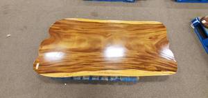 Solid Wood Walnut Dining Table Top (TOP ONLY)  Approximate Dimensions 78 x 36 x 2 - Surface Cracks. Slight Scratch and Dent, Slight mold growth from sitting in warehouse (can be sandedremoved) NO RESERVE