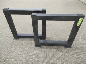 (2) Small Metal Square Coffee Table Bases, MSQBC.