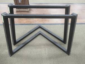 (2) Metal V2 Dining Table Bases, MV2BD.