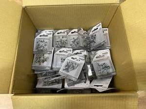 lot 65 image: NATIONAL HARDWARE Lot of 50 Packs of-  N179-160 Wood Screws 8X34In, 8 x 34, Black (10 per pack)