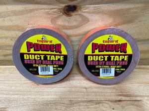 lot 82 image: TAPE IT Lot of 2 Rolls of-  Power Duct Tape (1.89 x 35YD ea)