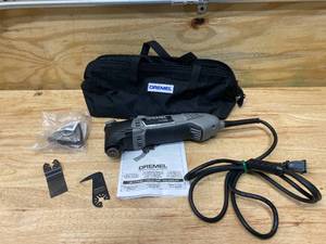 lot 46 image: DREMEL Multi-Max MM35 3.5 Amp Variable Speed Corded Oscillating Multi-Tool Kit with Accessories and Storage Bag