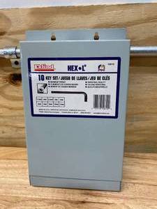 lot 48 image: EKLIND Hex-L Key Set-10pc. Metal BoxMM,Long