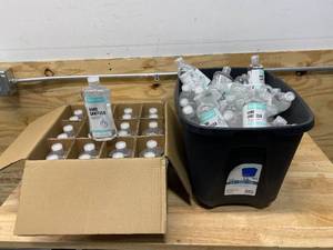 lot 94 image: DEFENDER Large Lot of Hand Sanitizer (mix of 8oz and 16oz bottles)