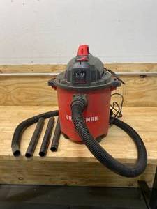 lot 104 image: CRAFTSMAN 5-Gallon Corded Portable WetDry Shop Vacuum