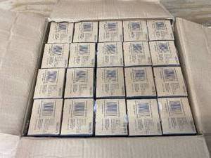 lot 109 image: ALLENROTH Lot of 20 Boxes of- Blue Ceramic Chair Rail Tile (2-in x 6-in) (6 pcs Per Box)