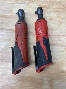lot 60 image: MILWAUKEE Lot of 2-  M12 38 Cordless Ratchets (Tool Only)