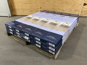 lot 123 image: SARATOGA COLLECTION Lot of 15 Boxes of- 100% Waterproof Flooring in Blonde Oak (Total of 283.95 sq. ft.)