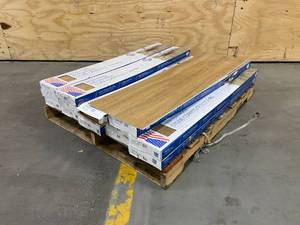 lot 124 image: Lot of 13 Boxes of FC19020-7 Rigid Core Waterproof Stone Composite Flooring (309.4  sq. ft.)