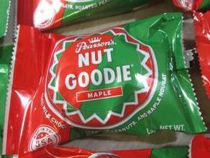 (B-1) 12 Nut Goodie Maple Candy Bar...