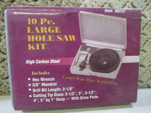(BSB) 10pc Large Hole Saw Kit...