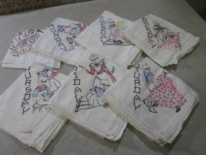 (CS) Set of 7 Dish Towels Monday - ...