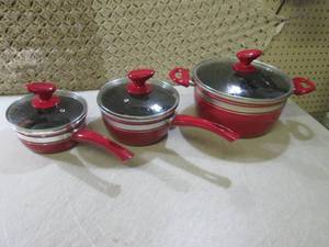 (F-0) Kitchen Pan Set with Lids...