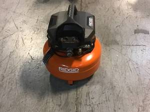 RIDGID 6 Gal. Portable Electric Pancake Air Compressor Customer Returns See Pictures