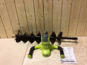 RYOBI ONE HP 18V Brushless Cordless Earth Auger with 6 in. Bit Included (Tool Only) Customer Returns See Pictures