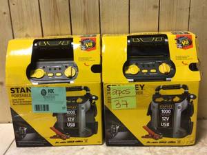 Stanley 1000 Peak Amp Jump Starter with 12-Volt DC Outlet and USB Power Customer Returns See Pictures