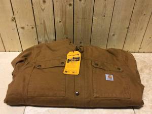 Carhartt Mens Large Brown Cotton Washed Duck Bartlett Jacket Customer Returns See Pictures