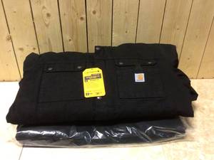 Carhartt Mens Medium Black Cotton Washed Duck Bartlett Jacket Customer Returns See Pictures