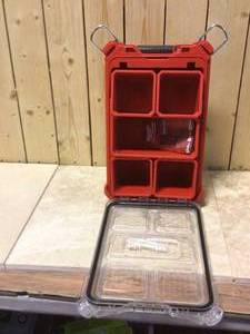Milwaukee PACKOUT 5-Compartments Small Parts Organizer Customer Returns See Pictures