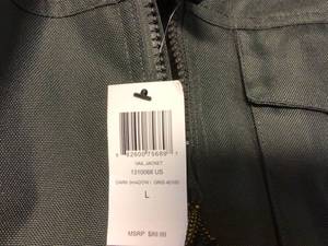 Caterpillar Vail Mens Size Large Dark Shadow Polyester Water Resistant Insulated Jacket Customer Returns See Pictures
