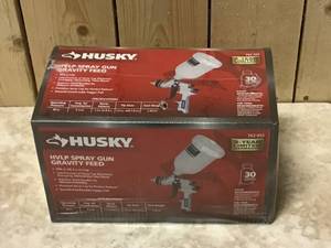 Husky Gravity Feed HVLP Spray Gun Customer Returns See Pictures