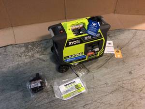 Ryobi 2,300-Watt Recoil Start Bluetooth Super Quiet Gasoline Powered Digital Inverter Generator with CO Shutdown Sensor customer return see pictures