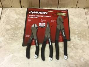 lot 20 image: 3-Piece High-Leverage Pliers Set Customer Returns See Pictures