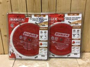 lot 22 image: Lot of 2 Diablo Saw Bldes One Unit Used and Other in good Condition See Pictures
