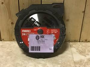 lot 32 image: 8 in. Carbide Stacking Dado Blade Set - 14-Pieces for Smooth and Precise Flat-Bottomed Grooves by MIBRO Customer Returns See Pictures