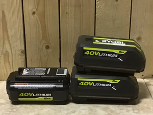 lot 44 image: Lot of 3 PCS of Ryobi 6AH Batteries Customer Returns See Pictures