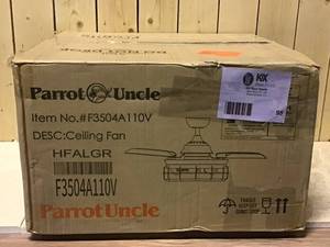 lot 95 image: Parrot Uncle Ceiling Fan Customer Returns See Pictures